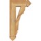 Ekena Millwork Olympic Arts & Crafts Rough Sawn Bracket, Western Red Cedar, 4"W x 14"D x 26"H BKT04X14X26OLY03RWR - alternate 3